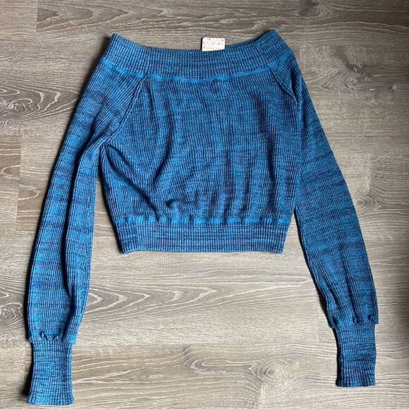 NEW Free People Sugar Rush Off-The-Shoulder sweater - Picture 8 of 9